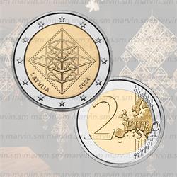 2 euro puzuris lettonia 2024 unc