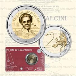 2 euro - Rita Levi Montalcini - Italia - 2024 - Coincard - FDC