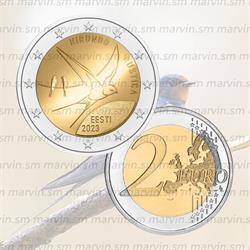 2 euro rondine estonia 2023 unc
