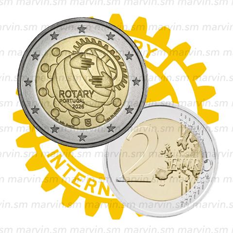  2 Euro - Rotary Club - Portogallo - 2026 - UNC 