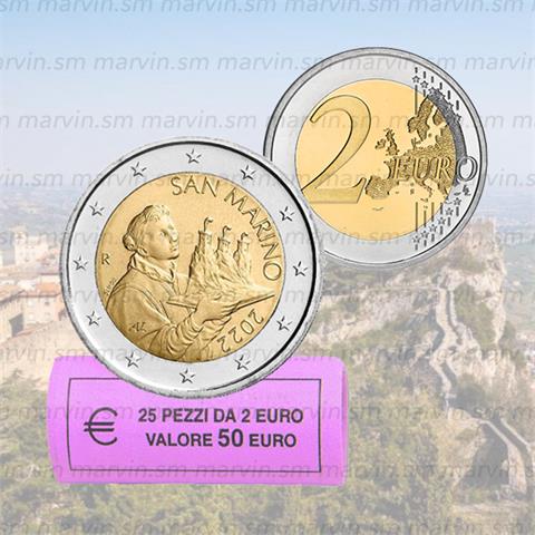  2 euro - Santo Marino - San Marino - 2022 - Rotolino - UNC 