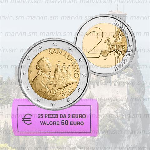  2 Euro - Santo Marino - San Marino - 2026 - Rotolino - UNC 