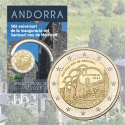 2 Euro - Santuario di Meritxell - Andorra - 2026 - FDC