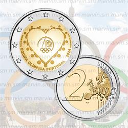 2 euro squadra olimpica portogallo 2024 unc