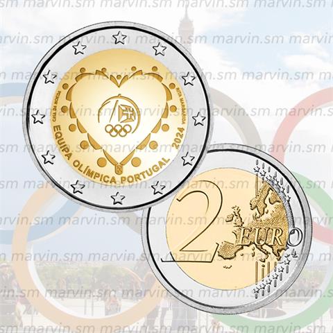  2 euro - Squadra Olimpica - Portogallo - 2024 - UNC 