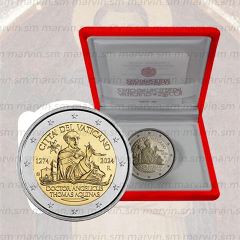  2 euro - Tommaso d'Aquino - Vaticano - 2024 - FS 