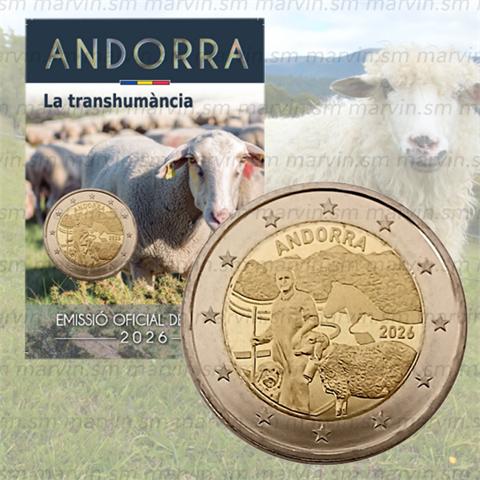  2 Euro - Transumanza - Andorra - 2026 - FDC 