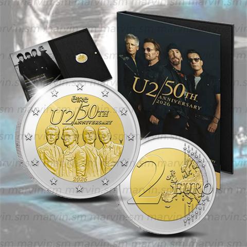  2 Euro - U2 - Ireland - 2026 - Proof 
