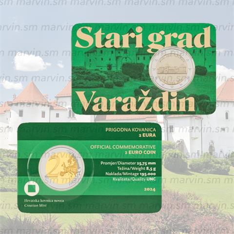   2 euro - Varaždin - Croazia - 2024 - Coincard - UNC 