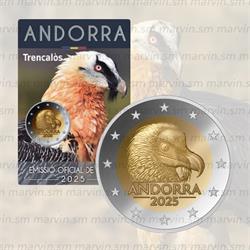 2 euro – Bearded Vulture – Andorra – 2025 – BU