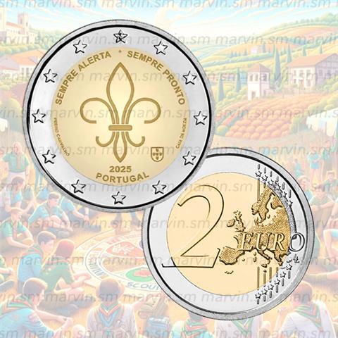  2 Euro – World Scout Meeting – Portogallo – 2025 – UNC 