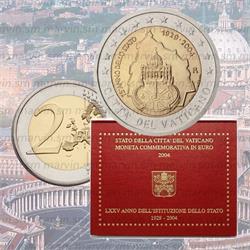 2 euro - Fondazione dello Stato - Vaticano - 2004 - FDC