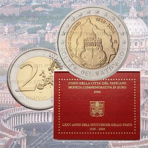  2 euro - Fondazione dello Stato - Vaticano - 2004 - FDC 