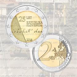 2 euro - Indipendenza della Repubblica - Slovenia - 2016 - UNC
