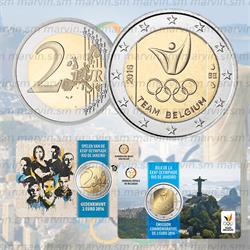 2 euro - Olimpiadi di Rio - Belgio - 2016 - FDC