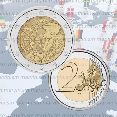  2 euro - Programma Erasmus - Belgio - 2022 - Coincard - UNC 
