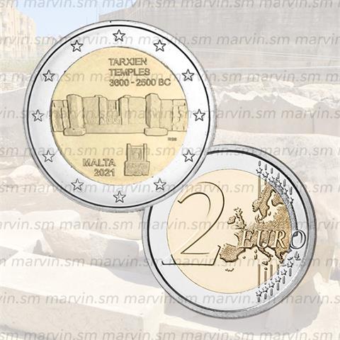  2 euro - Tarxien - Malta - 2021 - UNC 