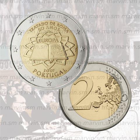  2 euro - Treaty of Rome - Portugal - 2007 - UNC 