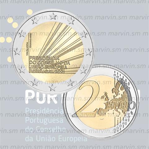  2 euro - UE Presidency - Portugal - 2021 - UNC 