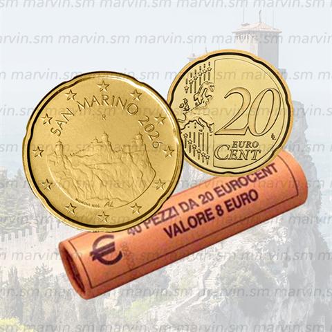  20 Cent - San Marino - 2026 - Rotolino - UNC 