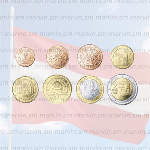  EURO SET Blister - Austria - 2002 - 8 monete - FDC 