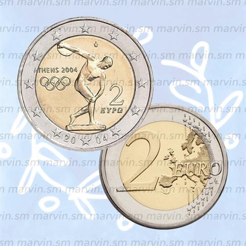  2 euro - Olimpiadi di Atene - Grecia - 2004 - UNC 