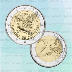 2 euro - Entrata nell'ONU - Finlandia - 2005 - UNC