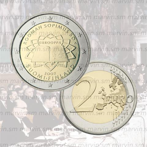  2 euro - Treaty of Rome - Finland - 2007 - UNC 