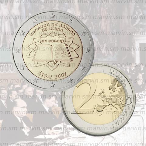  2 euro - Trattato di Roma - Irlanda - 2007 - UNC 