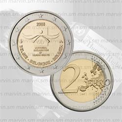 2 euro - Diritti Umani - Belgio - 2008 - UNC