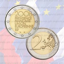 2 euro - Presidenza - Francia - 2008 - UNC