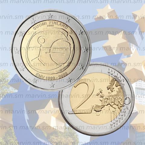  2 euro - Anniversary of EMU - Finland - 2009 - UNC 