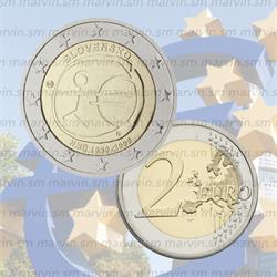 2 euro - Anniversario EMU - Slovacchia - 2009 - UNC