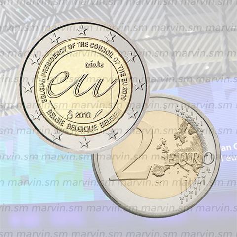  2 euro Presidenza Belga - Belgio - 2010 - UNC 
