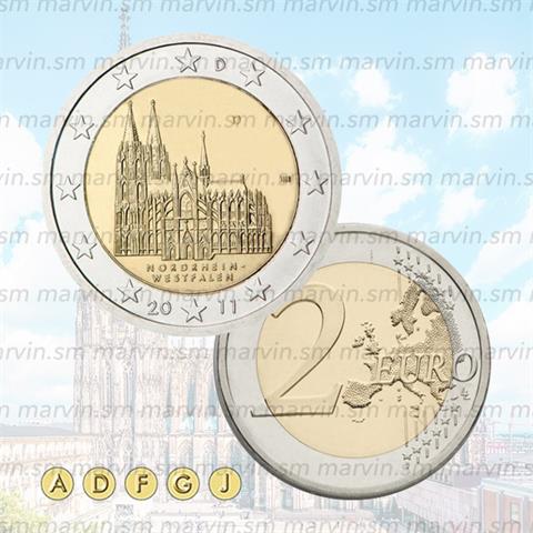  2 euro - Duomo di Colonia - Germania - 2011 - UNC 