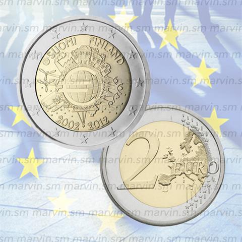  2 euro - Anniversary of Euro - Finland - 2012 - UNC 