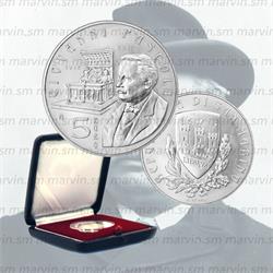 5 euro - Giovanni Pascoli - San Marino - 2012 - AG BU