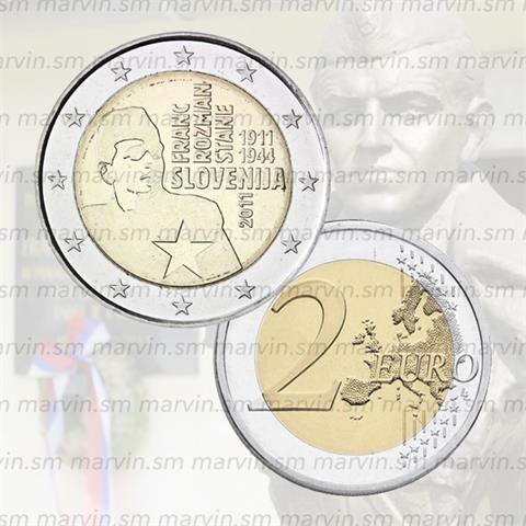  2 euro - Franc Rozman - Slovenia - 2011 - UNC 