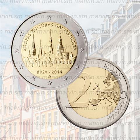  2 euro - Riga - Lettonia - 2014 - UNC 