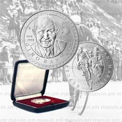 5 euro - Gino Bartali - San Marino - 2014 - AG FDC