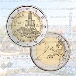 2 euro - Parco Güell - Spagna - 2014 - UNC