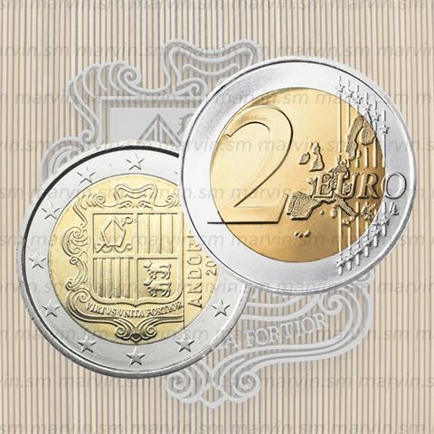  2 euro - Coat of Arms - Andorra - 2015 - UNC 