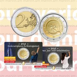 2 euro - Croce Rossa - Belgio - 2014 - Coincard - FDC