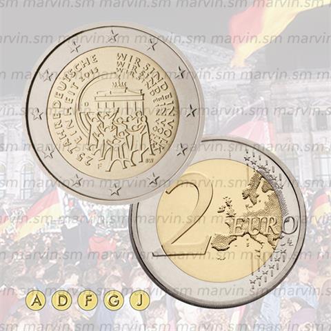  2 euro - Reunification - Germany - 2015 - UNC 