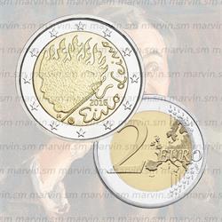 2 euro - Eino Leino - Finlandia - 2016 - UNC