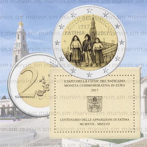  2 euro - Apparizione di Fatima - Vaticano - 2017 - FDC 
