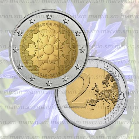 2 euro - Cornflower - France - 2018 - UNC 