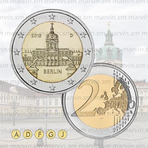  2 euro - Castello di Charlottenburg - Germania - 2018 - UNC 