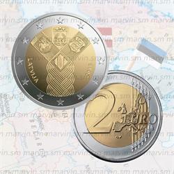 2 euro - Indipendenza degli Stati Baltici - Lettonia - 2018 - UNC