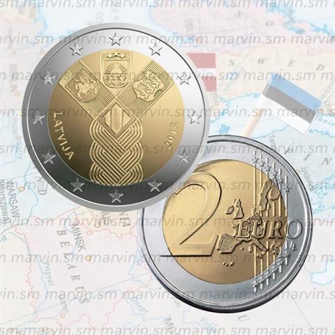 2 euro - Independence of the Baltic States - Latvia - 2018 - UNC 